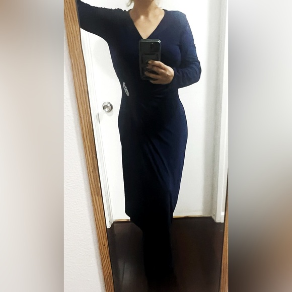 Ralph Lauren Deep Blue Long Sleeve Dress - Picture 3 of 7